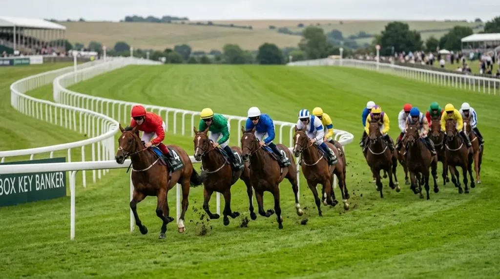 UK Trifecta staking architecture combining box, key and banker structures across handicap races